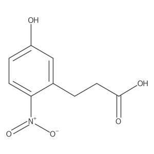 3-(5-Hydroxy-2-nitrophenyl)propanoic acid Structure