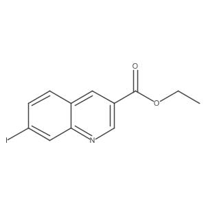 Ethyl 7-iodoquinoline-3-carboxylate结构式