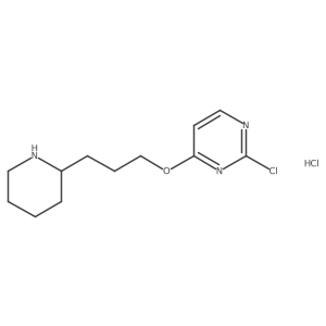 2-Chloro-4-(3-(piperidin-2-yl)propoxy)pyrimidine hydrochloride Structure