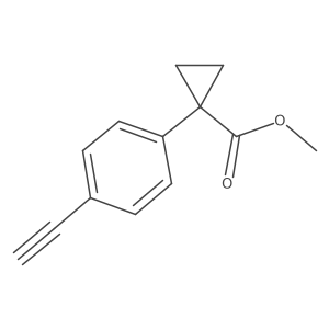 Methyl 1-(4-ethynylphenyl)cyclopropanecarboxylate Structure