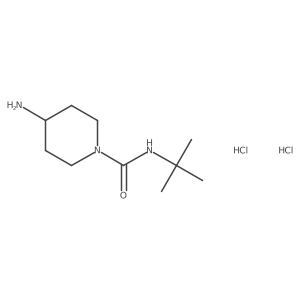 4-amino-N-tert-butylpiperidine-1-carboxamide dihydrochloride Structure
