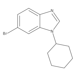 6-bromo-1-cyclohexyl-1H-1,3-benzodiazole结构式