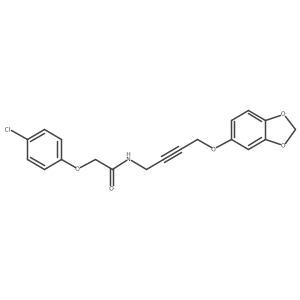 N-(4-(benzo[d][1,3]dioxol-5-yloxy)but-2-yn-1-yl)-2-(4-chlorophenoxy)acetamide Structure