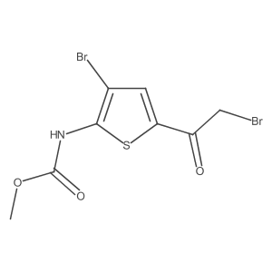 methyl N-[3-bromo-5-(2-bromoacetyl)thiophen-2-yl]carbamate结构式