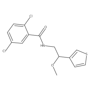 2,5-Dichloro-N-[2-methoxy-2-(thiophen-3-YL)ethyl]benzamide Structure