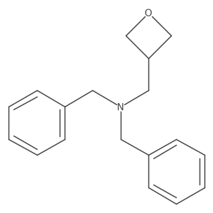 N,N-dibenzyl-1-(oxetan-3-yl)methanamine结构式