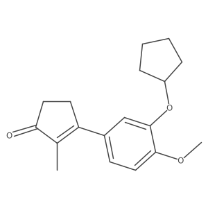 3-[3-(Cyclopentyloxy)-4-methoxyphenyl]-2-methyl-2-cyclopenten-1-one Structure