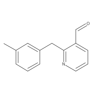 2-[(3-Methylphenyl)methyl]pyridine-3-carbaldehyde Structure