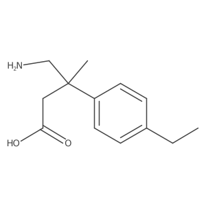 4-Amino-3-(4-ethylphenyl)-3-methylbutanoic acid Structure