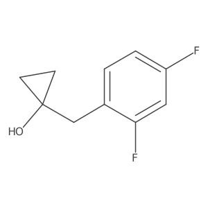 1-[(2,4-Difluorophenyl)methyl]cyclopropan-1-ol结构式