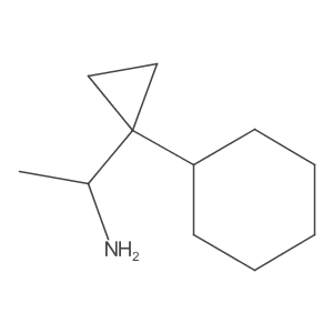 1-(1-Cyclohexylcyclopropyl)ethan-1-amine Structure