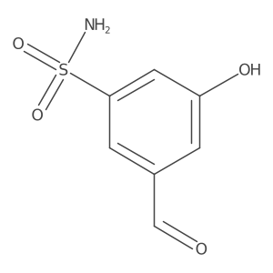 3-Formyl-5-hydroxybenzenesulfonamide结构式