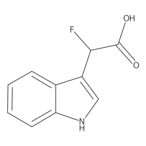 2-fluoro-2-(1H-indol-3-yl)acetic acid结构式