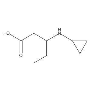 3-(Cyclopropylamino)-pentanoic acid结构式