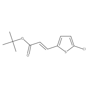 tert-butyl (2E)-3-(5-chlorothiophen-2-yl)prop-2-enoate Structure