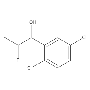 1-(2,5-Dichlorophenyl)-2,2-difluoroethan-1-ol结构式