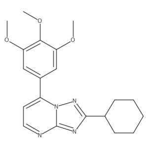 2-Cyclohexyl-7-(3,4,5-trimethoxyphenyl)[1,2,4]triazolo[1,5-a]pyrimidine Structure