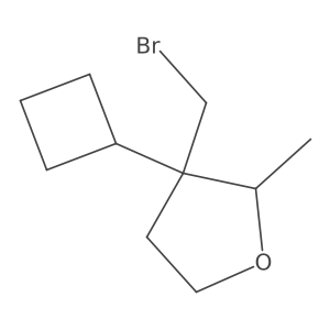 3-(Bromomethyl)-3-cyclobutyl-2-methyloxolane Structure