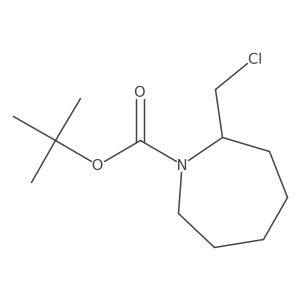 Tert-butyl 2-(chloromethyl)azepane-1-carboxylate结构式