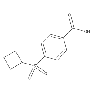 4-(Cyclobutanesulfonyl)benzoic acid结构式