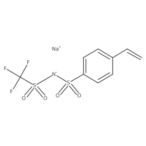 STFSINa (4-Vinyl-N-[(trifluoromethyl)sulfonyl]-benzenesulfonamide sodium salt)结构式