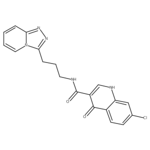 7-chloro-4-hydroxy-N-[3-([1,2,4]triazolo[4,3-a]pyridin-3-yl)propyl]quinoline-3-carboxamide Structure