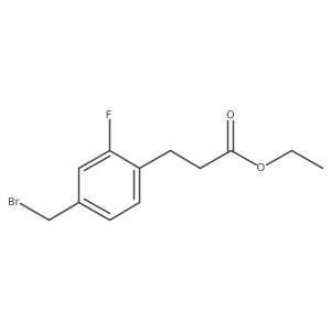 Ethyl 4-(bromomethyl)-2-fluorophenylpropanoate Structure