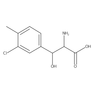 2-Amino-3-(3-chloro-4-methylphenyl)-3-hydroxypropanoic acid Structure