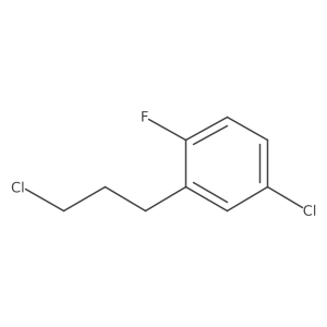 1-Chloro-3-(3-chloropropyl)-4-fluorobenzene结构式