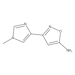 5-Amino-3-(1-methyl-4-imidazolyl)isoxazole结构式