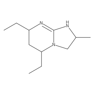 5,7-Diethyl-2-methyl-2H,3H,5H,6H,7H,8H-imidazo[1,2-a]pyrimidine结构式