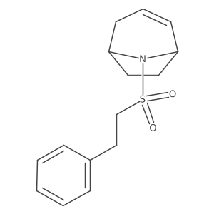 (1R,5S)-8-(phenethylsulfonyl)-8-azabicyclo[3.2.1]oct-2-ene Structure