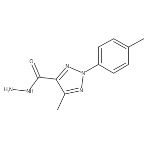5-Methyl-2-(p-tolyl)-2H-1,2,3-triazole-4-carbohydrazide Structure