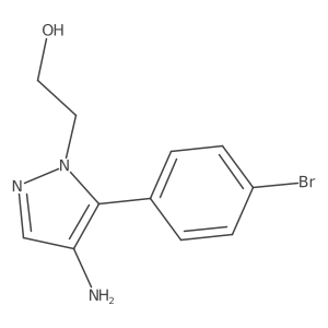 2-(4-Amino-5-(4-bromophenyl)-1H-pyrazol-1-yl)ethanol Structure