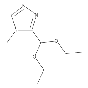 3-(Diethoxymethyl)-4-methyl-4H-1,2,4-triazole Structure
