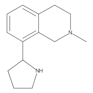 1,2,3,4-tetrahydro-2-methyl-8-(2-pyrrolidinyl)Isoquinoline Structure