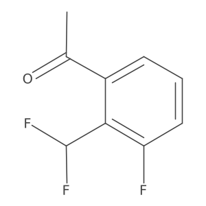 2'-Difluoromethyl-3'-fluoroacetophenone结构式