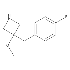 3-[(4-Fluorophenyl)methyl]-3-methoxyazetidine结构式