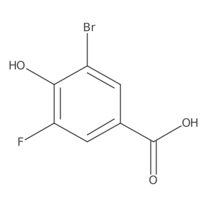 3-Bromo-5-fluoro-4-hydroxybenzoic acid Structure
