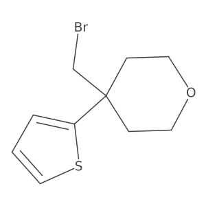 2H-Pyran, 4-(bromomethyl)tetrahydro-4-(2-thienyl)-结构式