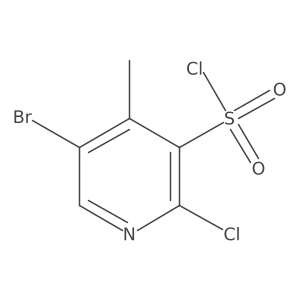 5-Bromo-2-chloro-4-methyl-3-pyridinesulfonyl chloride结构式
