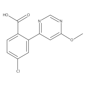 4-chloro-2-(6-methoxy-4-pyrimidinyl)Benzoic acid Structure