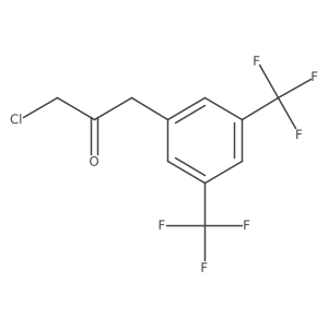 1-(3,5-Bis(trifluoromethyl)phenyl)-3-chloropropan-2-one结构式