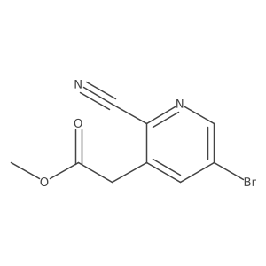 3-Pyridineacetic acid, 5-bromo-2-cyano-, methyl ester Structure