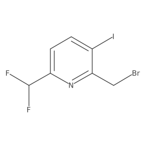2-(Bromomethyl)-6-(difluoromethyl)-3-iodopyridine Structure