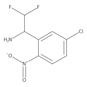 1-(5-Chloro-2-nitrophenyl)-2,2-difluoroethan-1-amine结构式