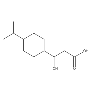 3-Hydroxy-3-[4-(propan-2-yl)cyclohexyl]propanoic acid结构式