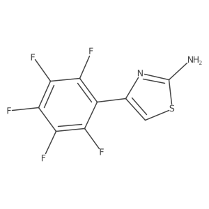 4-Pentafluorophenyl-thiazol-2-ylamine Structure