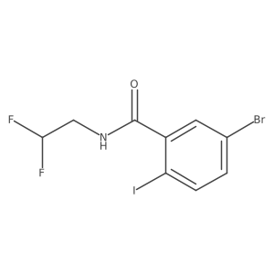 5-Bromo-N-(2,2-difluoroethyl)-2-iodobenzamide Structure