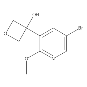 3-(5-Bromo-2-methoxy-3-pyridinyl)-3-oxetanol Structure
